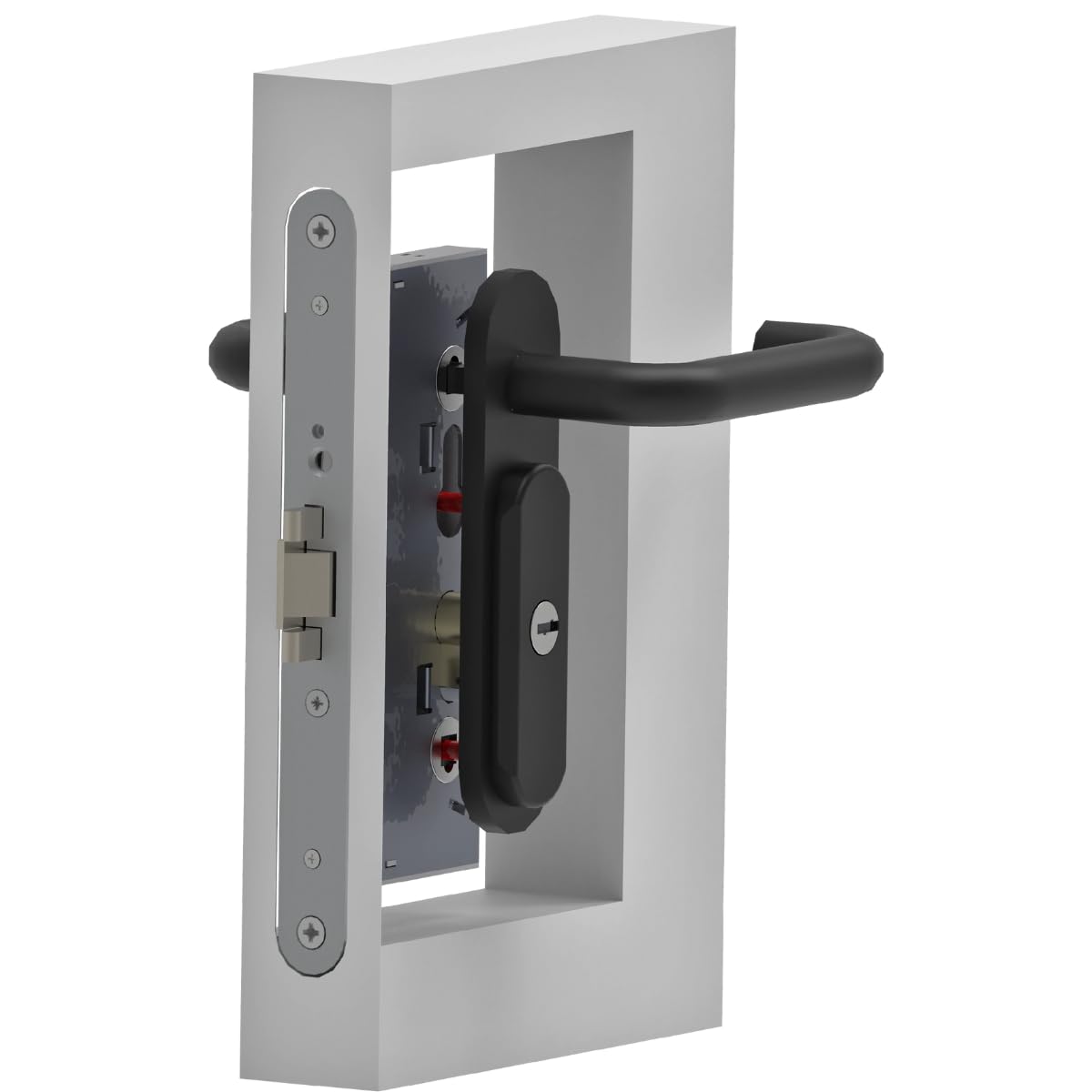 LINCE Scutum RF 9305MPUPRF - Kit de seguridad para puertas RF | Protector + protección de agarre | Anti-vandalismo | Fácil montaje | Alta seguridad