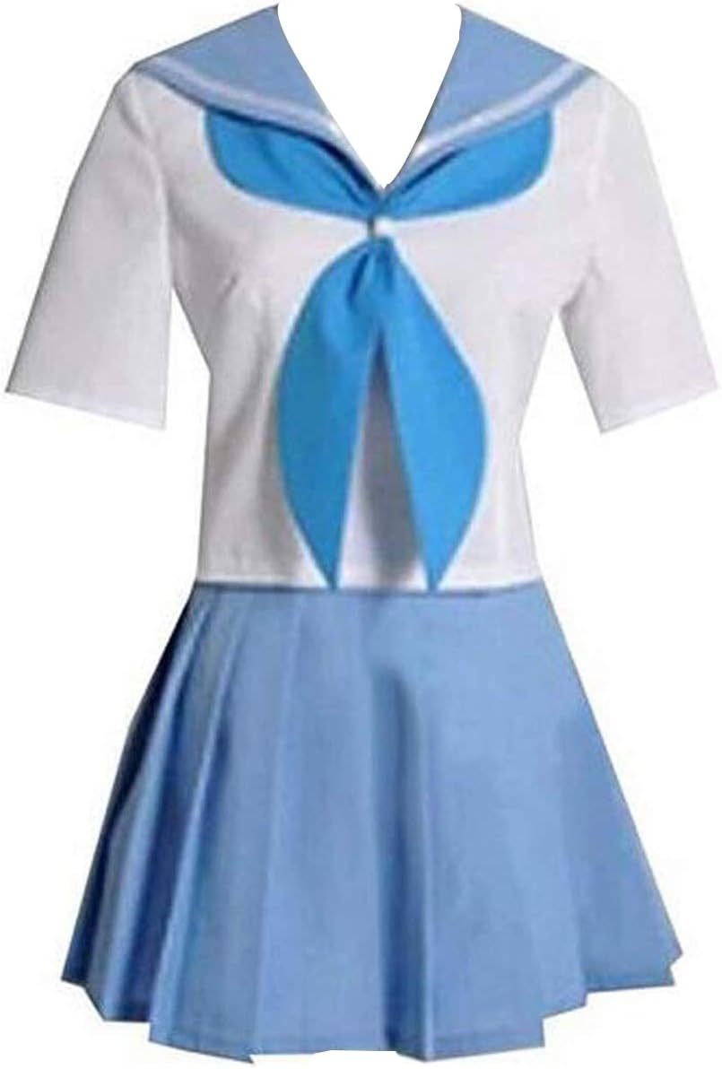 Poetic Walk Anime Womens Uniform Blue Dress Bow Suit Cosplay Costume Sailor Dress Custom