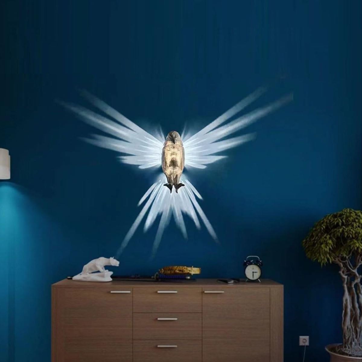 Loevsky & Loevsky lamp adelaar - Lamp - Metal, wood - Catawiki