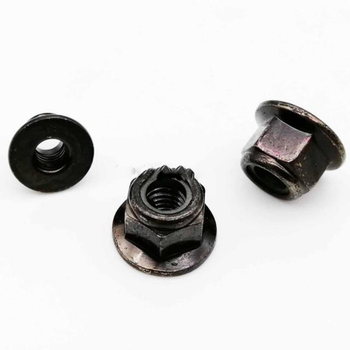 Dadi Di Bloccaggio In Nylon E Acciaio M6 - Confezione Da 20, Nero - Foto 7