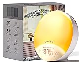 aw*ke Sunrise Alarm Clock , Wake up Light, Sunrise and Sunset Simulation, Tap to Snozze, Colorful...