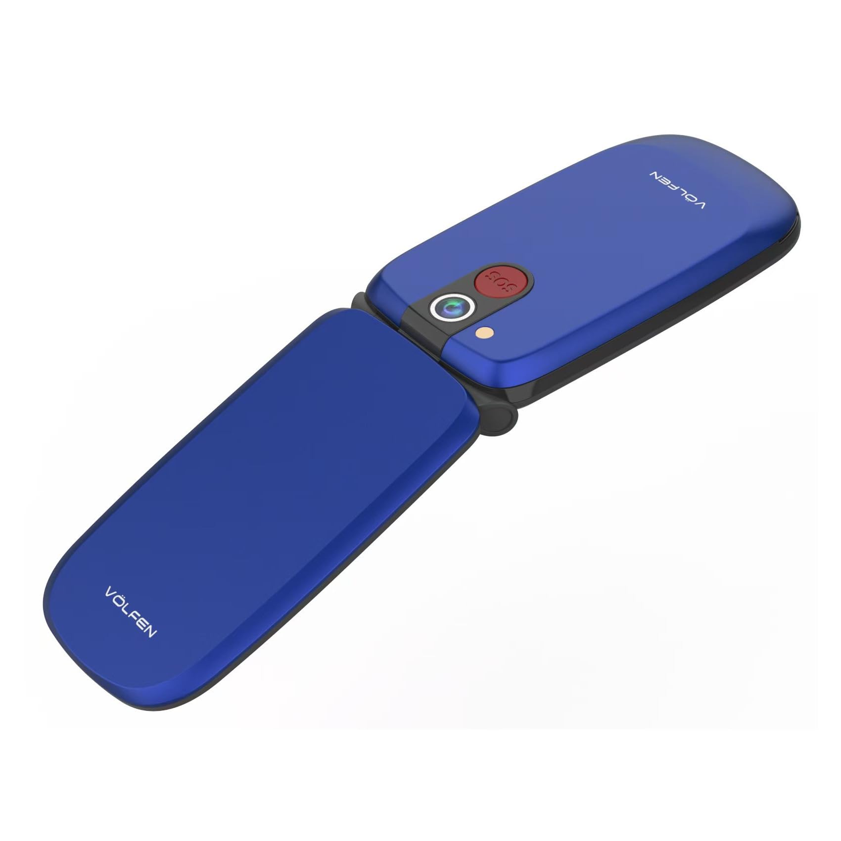 Astro Flip 4G telefon komórkowy dla seniorów z klapką, dużymi przyciskami i wyświetlaczem XXL 2,8 cala, przycisk SOS, łatwa obsługa, stacja ładująca USB-C, podwójna karta SIM (niebieski)
