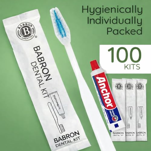 Image of Hotel dental Kit (Pack of 50) - 1 Toothpaste and 1 Toothbrush Set - Hotel Amenities and Accessories | Perfect for Hotels, Marriage Halls, Guest Houses, Resorts & Hospitals