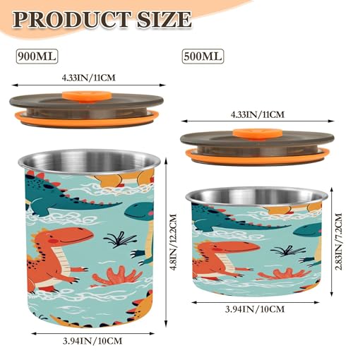 Envase Hermético para Café de Acero Inoxidable 17 oz miniatura 3