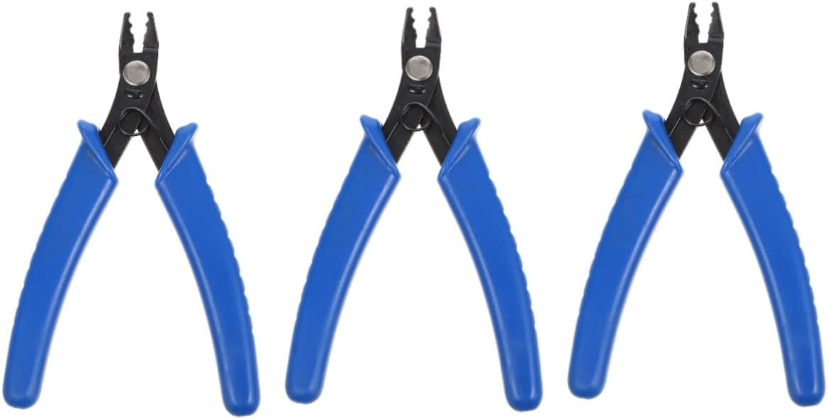 3pcs Hobby Crimper Pliers Set Jewelry Making Tools Bead Crimper Plier Sturdy Carbon Steel for Beading