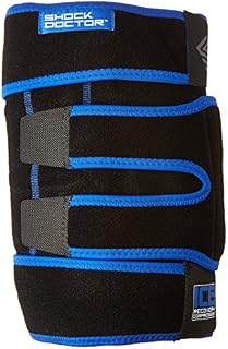 Shock Doctor ICE Pack Recovery Compression Knee Wrap Brace, Large/X-Large, Black