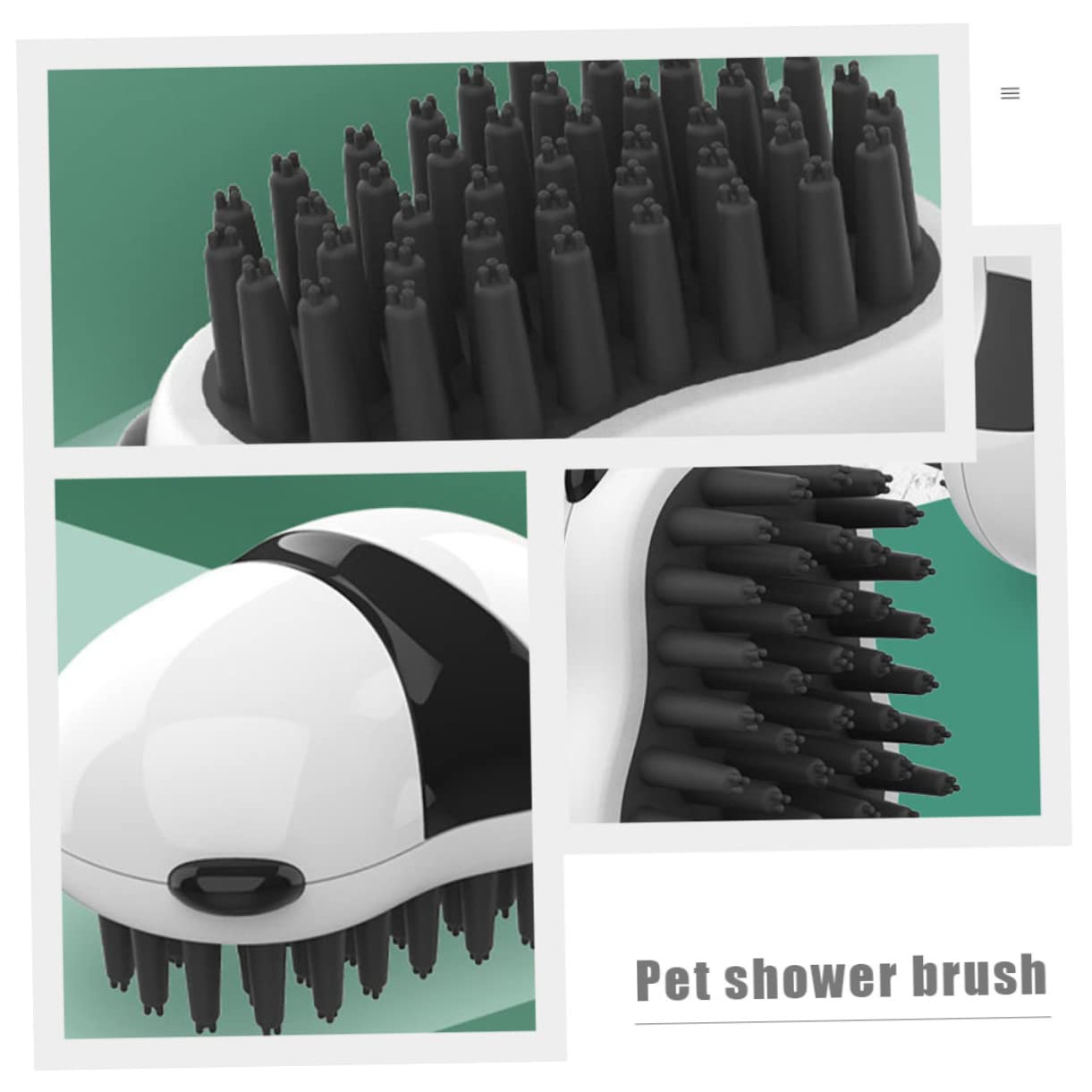 Happyyami 3 Piezas cepillo de baño pet massager cepillo quitapelos mascotas cepillo de limpieza para perros y gatos herramientas de masaje cepillo de masaje de limpieza cepillo para gatos