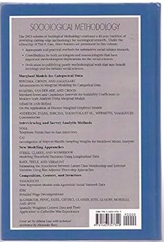 Hardcover Sociological Methodology Volume 43 2013 Book
