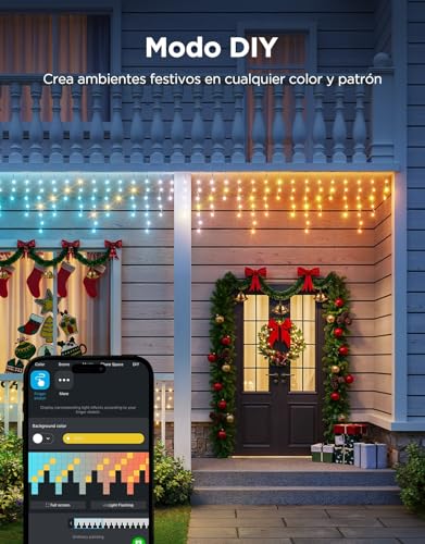 Miniatura 6 de Govee Luces De Carámbano, Rgbic Luces Exterior 10m, 400 Leds Guirnalda Luces Inteligentes Con 78 Modos Para Decoración De Hogar, Ip67 Impermeable, Compatibles Con Alexa Y Google Assistant