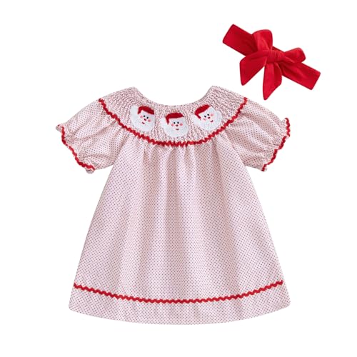 Mieeyali Toddler Baby Girl Christmas Outfit Santa Claus Girl