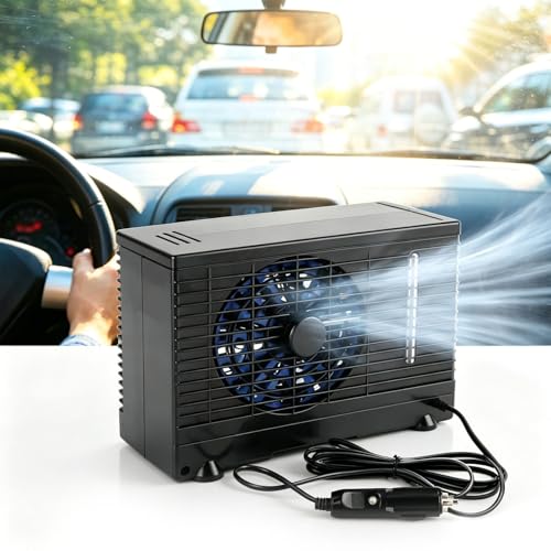 Aires Acondicionados Para Furgoneta, Aire Acondicionado Portátil de 30W con Múltiples Configuraciones de Velocidad del Viento, Protección de Apagado Automático, Bajo Ruido, Para Vehículos, Coches