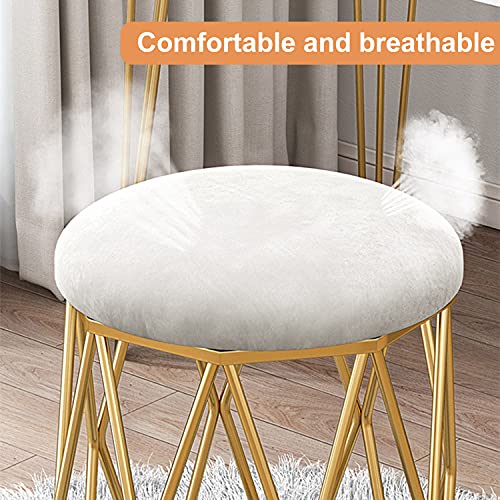 Taburete de tocador otomano sin ruidos con almohadillas plásticas protectoras 5