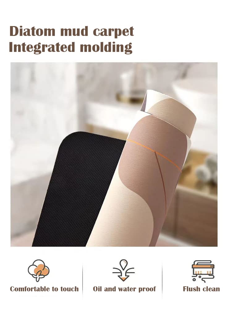 Klassisch eleganter, geschwungener Badvorleger, rutschfest, super saugfähig, schnelltrocknend, weich, strapazierfähig, Bodenteppich für runde Dusche, Eck-Duschmatte, leicht zu reinigen
