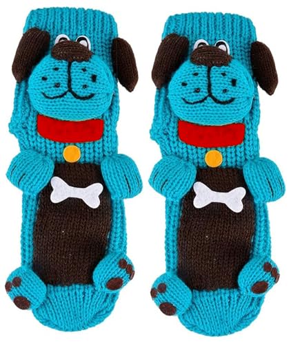 Image of Women's Non-slip Household Floor Socks Knit Casual Animals Slippers Socks Christmas Stockings Decor