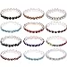 12pcs (12 Colors) Elastic Crystal Toe Ring Mixed Color Wholesale Lot Body Jewelry Pack