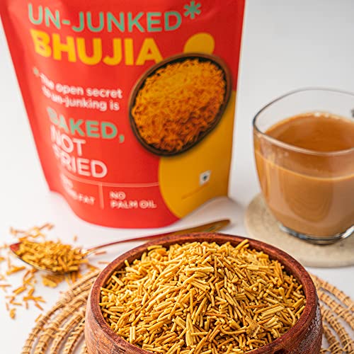 Image of Open Secret Unjunked Bhujia | Namkeen| Baked not Fried | No Palm Oil | Crunchy Tasty Snacks| Tea Coffee Time | Zero Trans Fat| No Cholesterol (Pack of 1)