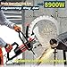 8900W Concrete Ring Saw, 16in/20in/24in Brushless Motor Concrete Saw with Water Fed Dust Suppression, 3300RPM Electric Wall Slotting Machine, for Concrete, Rebar, Bricks, Marble,20'' Cut Dpth-110V