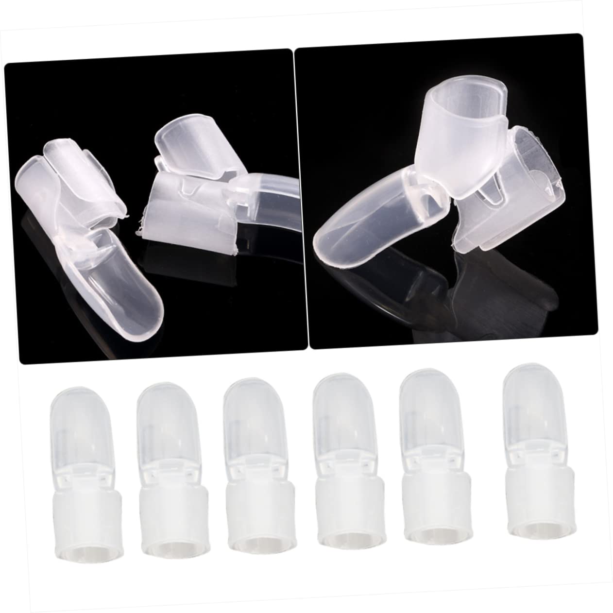 10pcs Manicure Nail Art Tips Cover Polish Shield Protector Clip for Diy Nail Supplies