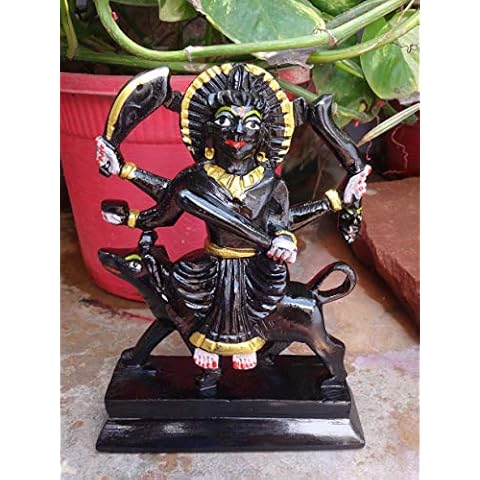CraftsLook Lord Kaal Bhairava Hindu Deity God Religious Statue Soapstone Kal Bhairav Statue Diwali Cover