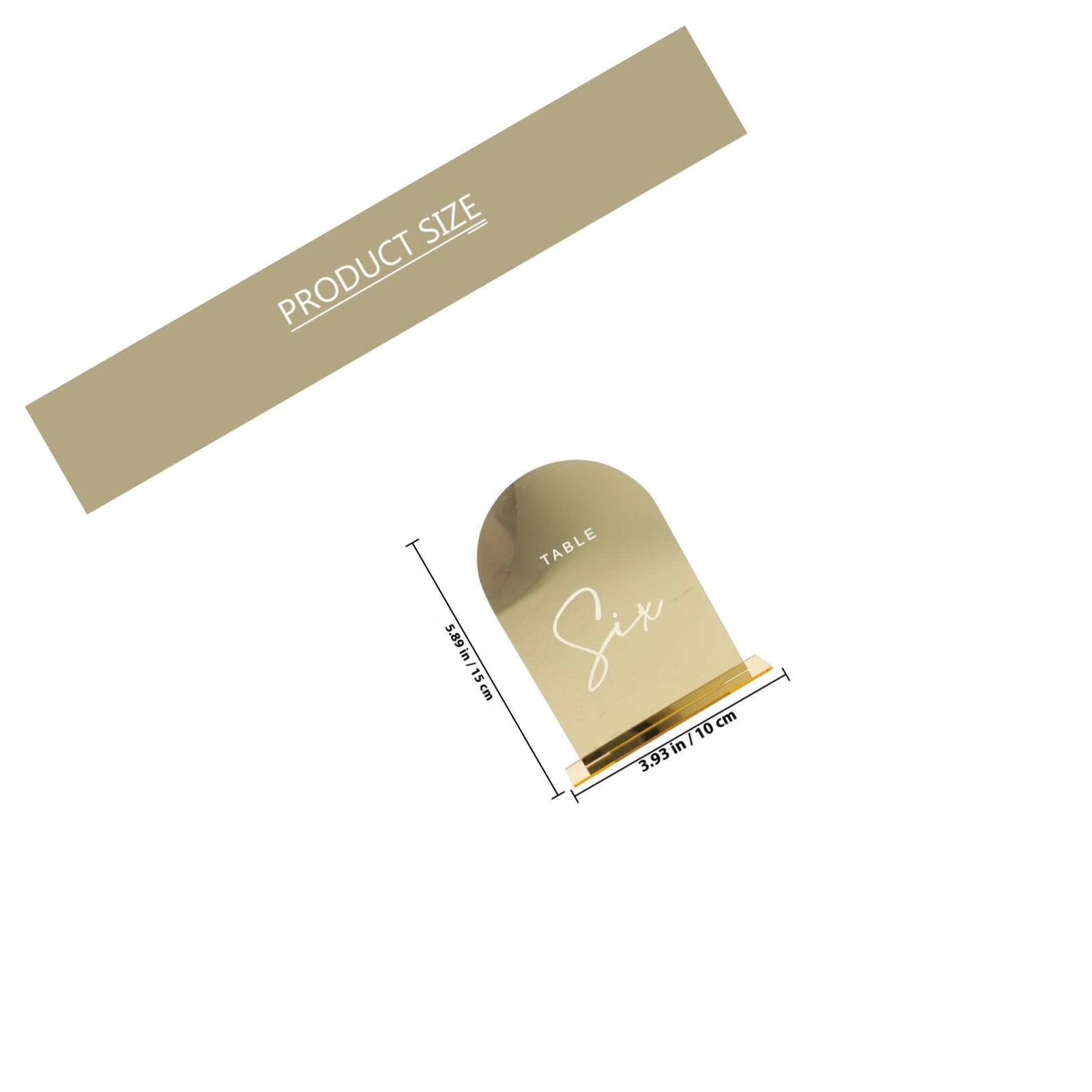 10 Stück Goldene Acryl Tischkarten für Hochzeiten mit Langlebigem Leichtem Design und Einzigartigen Filigranen Details für Hochzeit und Brautparty