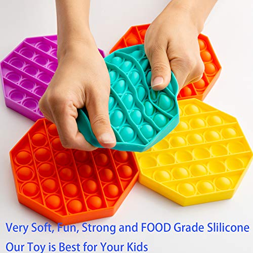 Brinquedo Fidget Push Pop It, com material de grau alimentício da FDA, brinquedos sensoriais Pop Its