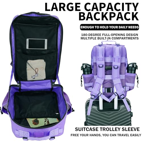 Image of Military Tactical Backpack 45L /25L 3 Day Assault Pack Molle Daypack Hiking Backpack for Men and Women