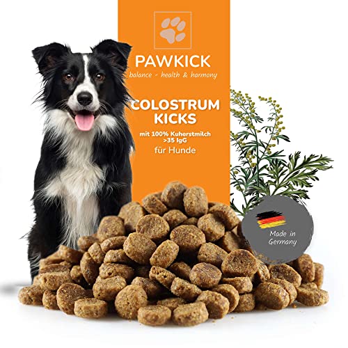 PAWKICK Colostrum-Kicks Dog, Leckerlies mit echtem Colostrum für Hunde 200g Cover