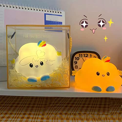 Alikiz Cloud Led Night Light For Bedroom, Cute Cloud Colorful Night Lamp Decor Nursery, Usb Rechargeable Portable Silicone Light Christmas Gifts For Kids Girls Room #TOP2