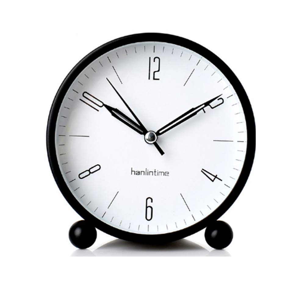 Buy Snifu Analog Alarm Clock,Easy Set Small Desk Clock,Non Ticking,with