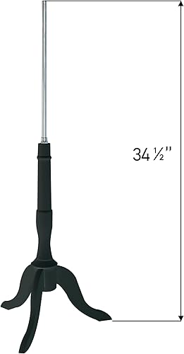 Miniatura 2 de Base de forma de trípode de madera negra