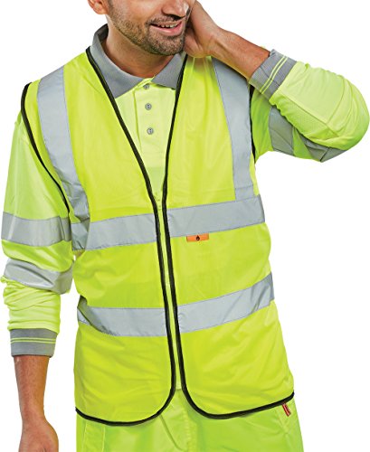 FIRE RETARDANT HI-VIS WAISTCOAT SATURN YELLOW L