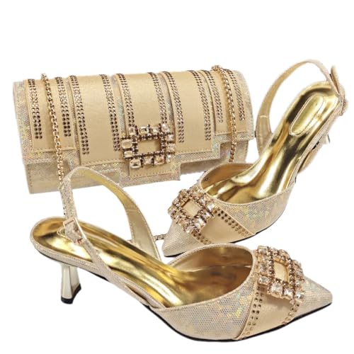 Chaussures et sac assortis strass pour briller lors de votre prochain cocktail ou grand gala