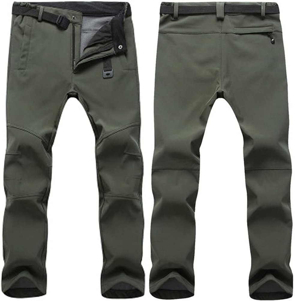 Warm Winter Woman Men Soft Pants Waterproof Outdoor Camping&Hiking Pants Fleece Windproof Skiing Trousers