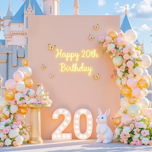 Square Arch Backdrop Covers 6.6FT x 5.2FT Nude Wedding Arch Cover Stretchy Backdrop Fitted Balloon Arches Covers Spandex for Birthday Party Baby Shower Anniversary Ceremony Banquet Decoration