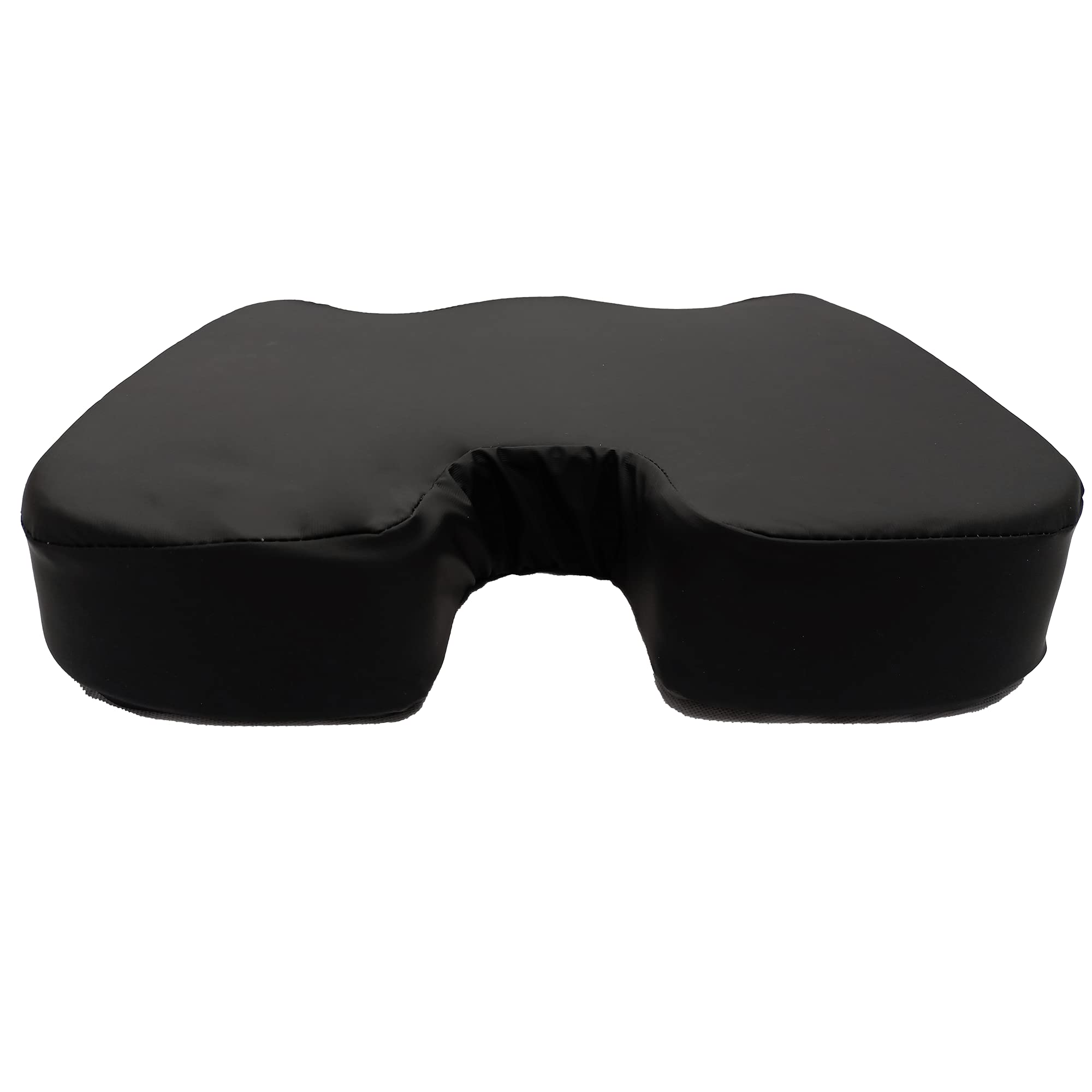 Cojín Antiescaras de Espuma Viscoelástica. Cojín Anatómico con Descarga de Coxis y Funda Impermeable Antiácaros. Cojín Ergonómico Cuadrado para Asiento y Silla de Ruedas. 43x42x7CM