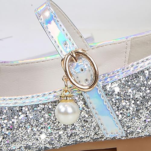 Sparkly Girls Dress Sandals Toddler Kids Wedding Party Low Heel Mary Jane Shoes Glitter Non-slip Flat Shoes2