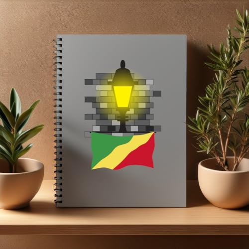 Cahier Bricks République du Congo A5 un carnet ligné au design soigné