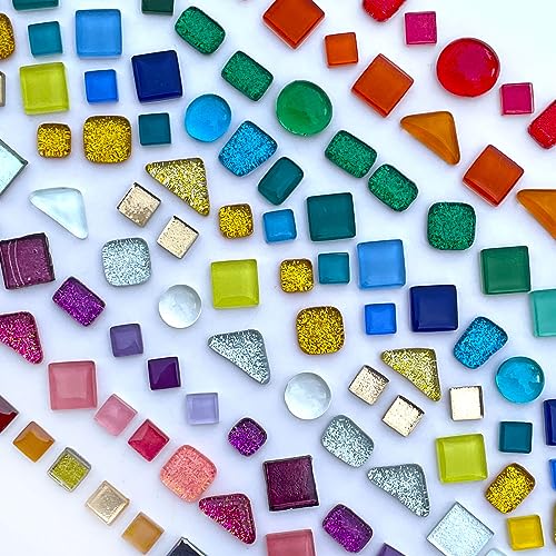 Litmind 1.1Lb Assorted Colors Irregular Crystal Glass Mosaic Tiles thumb #2