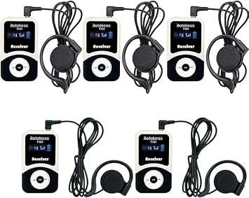 Retekess T130 Tour Guide Headsets 5 Receivers