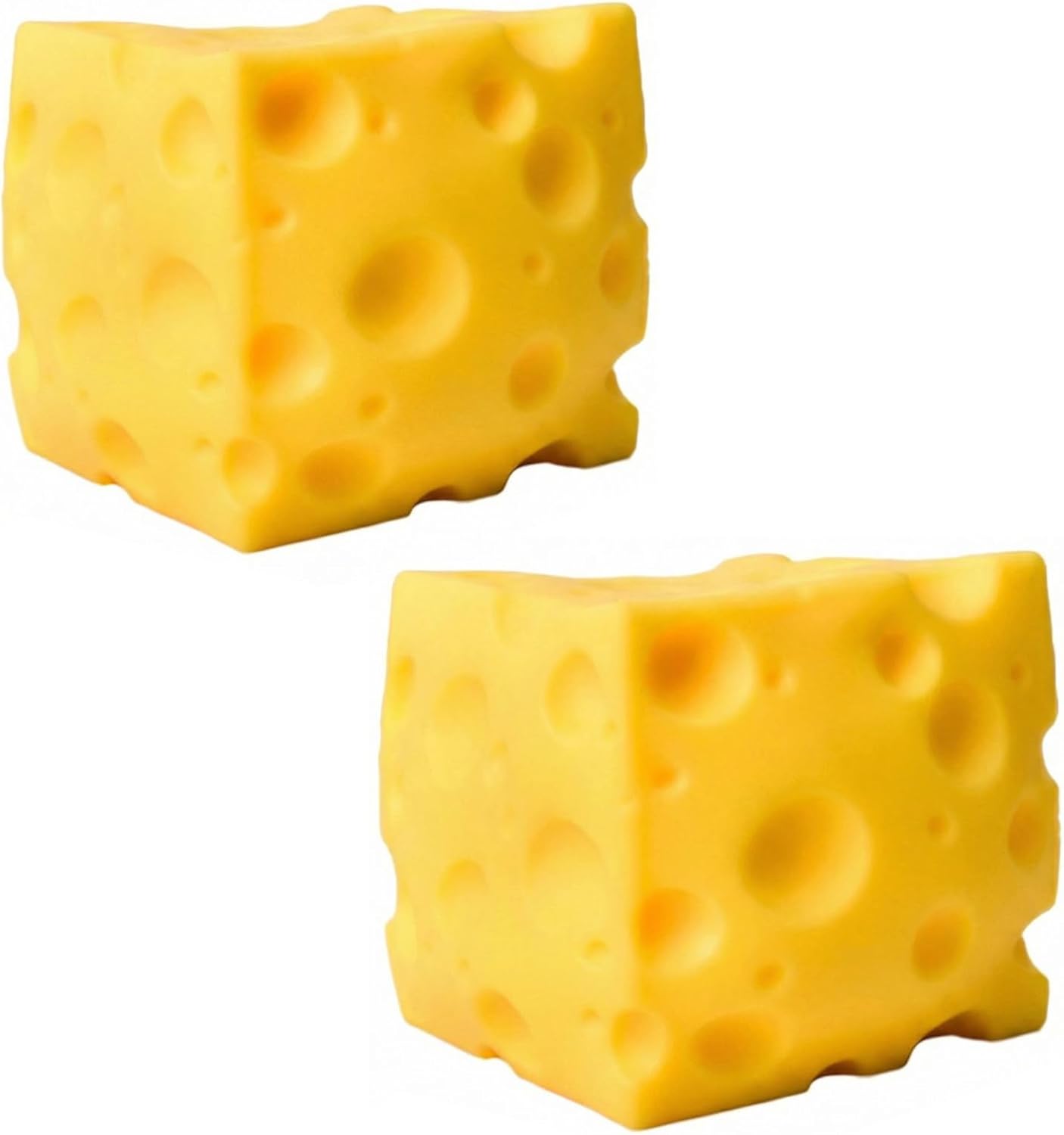 Squishies Squeeze Cheese Block, Yellow Cheese Squeeze Toy, Cute Funny Novelty Stress Ball Sensory Toy for Favors