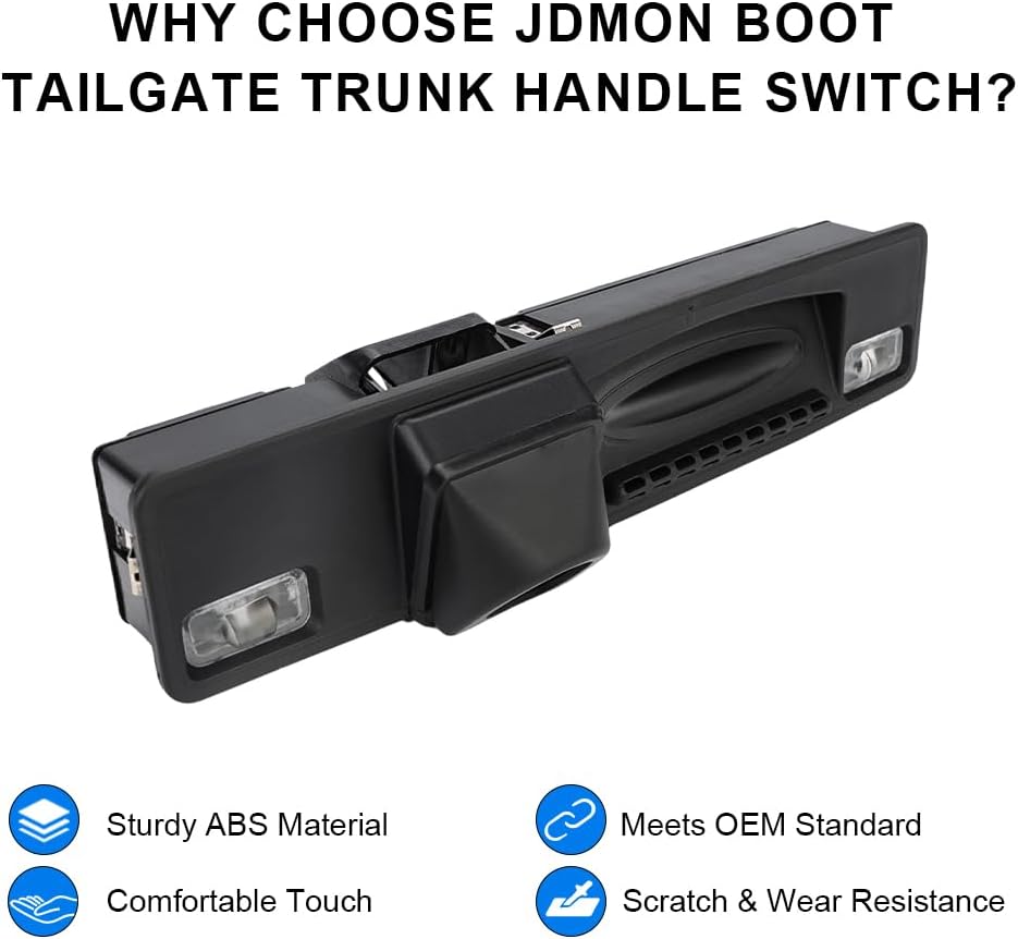 JDMON Rear Hatch Release Switch Replacement for Ford C-Max Focus Fiesta 2014 2015 2016 2017 2018 2019 2020-up Tailgate Trunk Handle Boot Open Button Replacement for F1EB-19B514-BE F1EB-19B514-BC