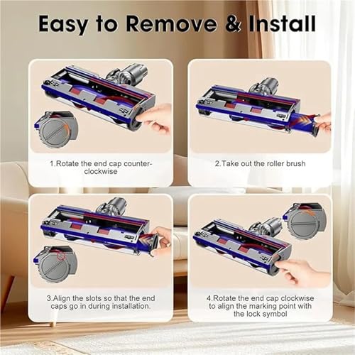 Accessoire pour sols durs compatible Dyson brosse rotative haute performance - 5