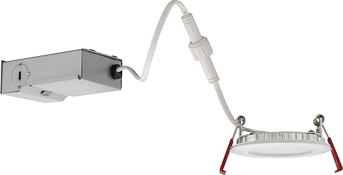 Miniatura 6 de Lithonia Lighting WF3 LED 30K ORB M6 8W Ultra Thin 3" Dimmable LED Lámpara de techo empotrable 3000K, bronce, bronce aceitado