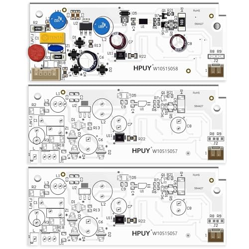 Image of HPUY W10515058 and W10515057 Refrigerator Led Light 2PCS Compatible for Kenmore Maytag Whirlpool Refrigerator Light Replace WPW10515058 WPW10515057 wrs325fdam04 wrs325fdam02 No-Include Cover