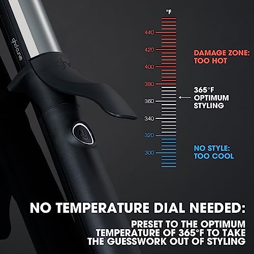 ghd Curve Classic Curl Iron - 1” Ceramic Curling Iron for Long-Lasting Defined Curls, 365ºF Safe Heat Technology, Cool Tip, Spring Clamp and Auto Sleep Mode - Black - Thumbnail 2