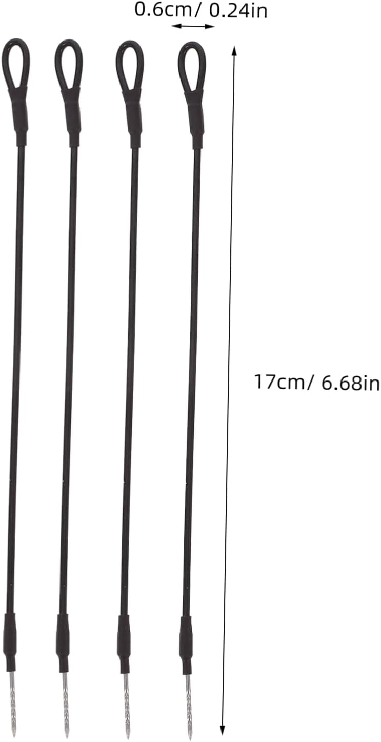 Alipis 100pcs Security Loop Tag Ropes for Retail Store Supplies Tag Fasteners for Clothing Shoes Hats Easy to Use Black Wire Ties