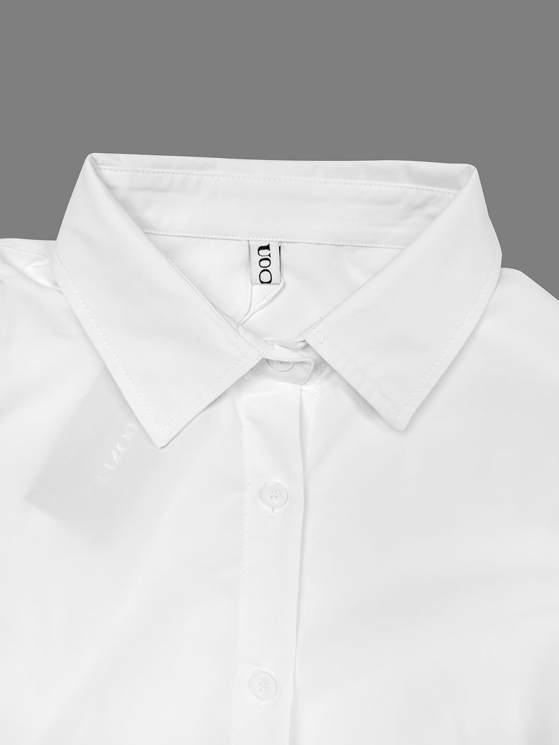 UOOZEE Women's Long Sleeve Button Up Shirt Dresses Casual Loose Fit Spring Midi Dress with Pockets - Image 5