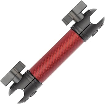 Bulletpoint Mounting Solutions Dash Mount 5.9" Arm Compatible with iPhone and Android Smartphones - Fits 20mm Attachment Ball Matte Red Carbon Fiber
