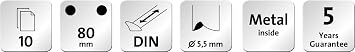 Novus E 210 10 Sheet Capacity Hole Punch - Black/ Grey