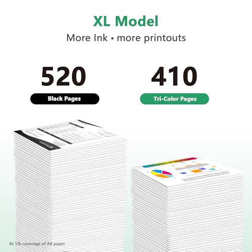 LIFOR 545XL Black 546XL Colour Printer Ink Replacement for Canon 545 546 ink cartridges PG-545 CL-546 XL for Pixma TS3350 TS3355 TS3150 TS3300 TR4550 MG2550S MG3050 TR4500 TS3100 TR4551 TR4650 MX495 - Image 2